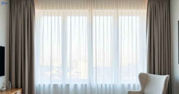 Freshly steam cleaned curtains in richlands QLD